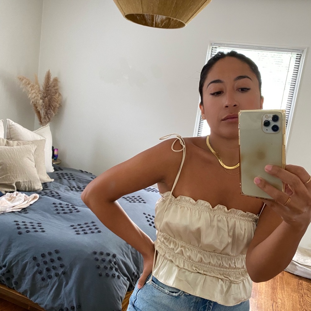 REFORMATION Viviana Top in Ivory. Worn once.